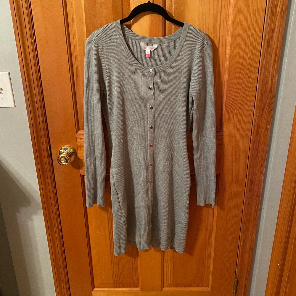No Boundaries Long Sleeve Button-Down Dress